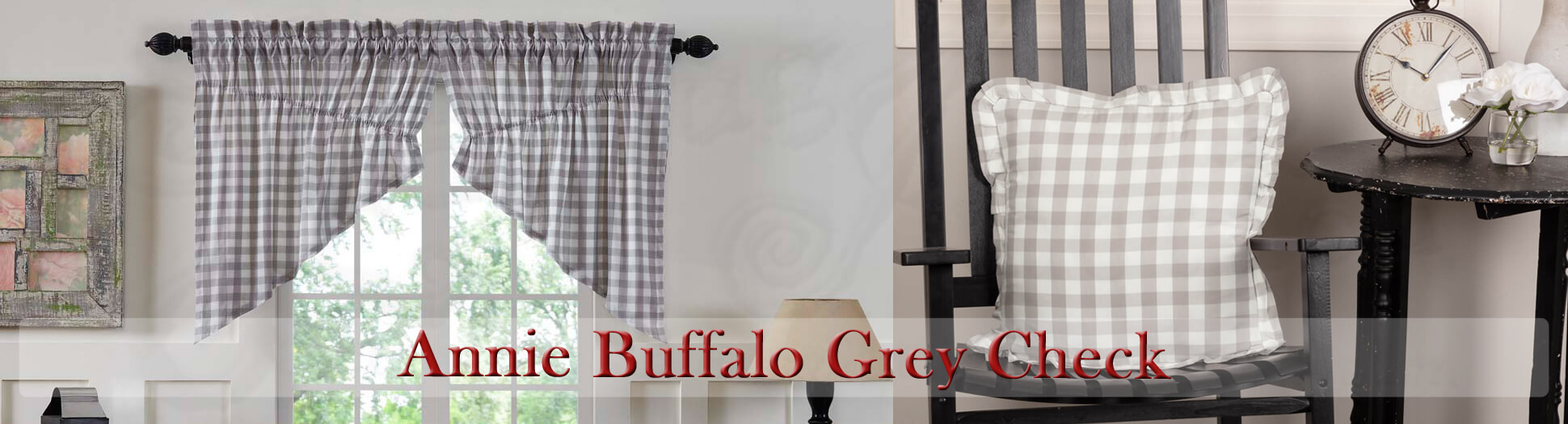 Shop Annie Buffalo Check Grey by VHC Brands