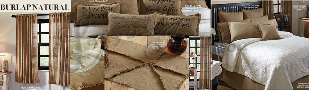  Burlap Window, Tableware, Rugs, Bath and Holiday from VHC Brands 