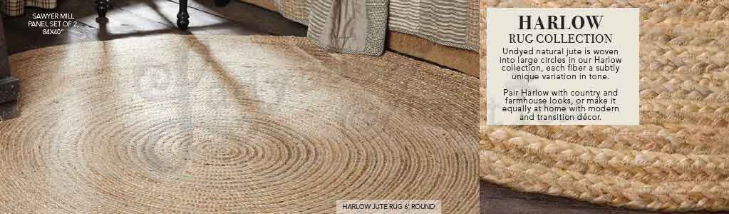 Harlow Round Jute Rugs from VHC Brands