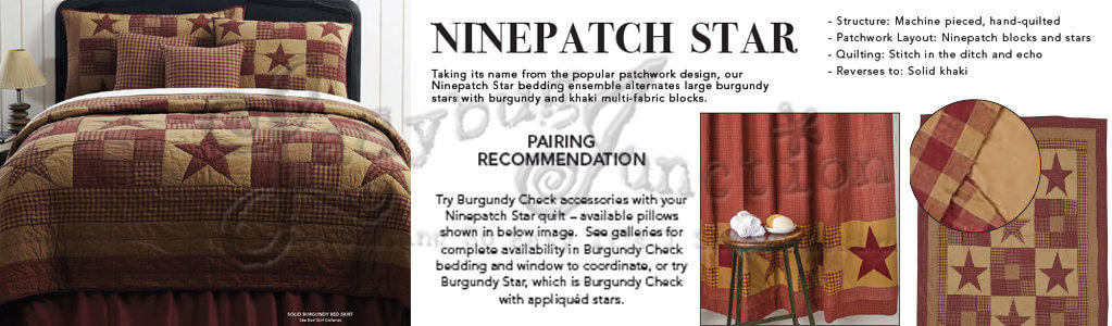 Ninepatch Star Bed | Bath | Window Curtains from VHC Brands