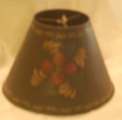 Tole 12in Lampshade BLACK