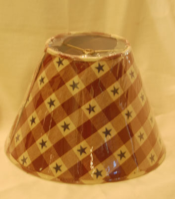 Colonial Star 12in Lampshade Wine