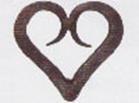 Iron Napkin Ring Forged Heart