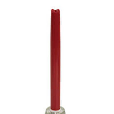 LED Taper Candle Set of 6 9in Red