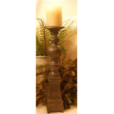 Candle Holder 18H Polystone