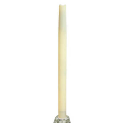 LED Taper Candle Set of 4 12in Ivory