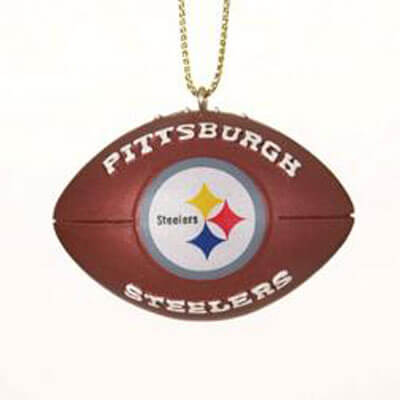 Pittsburgh Steelers Resin Football Ornament 1 3/4