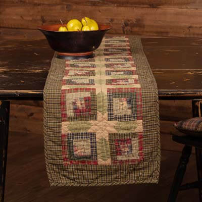 Tea Cabin Runner Quilted 13x72