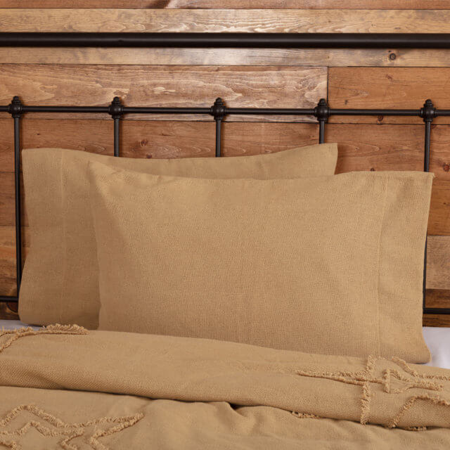 Burlap Natural Pillow Case Set of 2 21x30