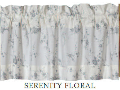 Serenity Wcloth Valance Floral 16x60