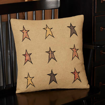 Stratton Applique Star Filled Pillow 16x16