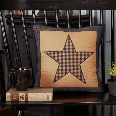 Teton Star Quilted Filled Pillow 16x16