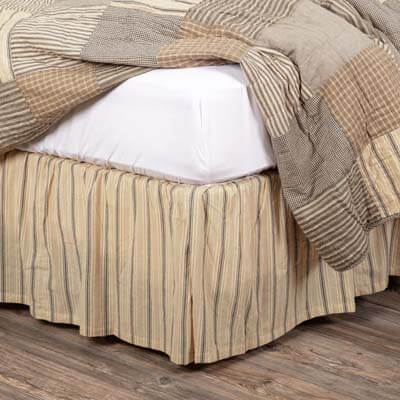 Sawyer Mill Charcoal King Bed Skirt 78x80x16