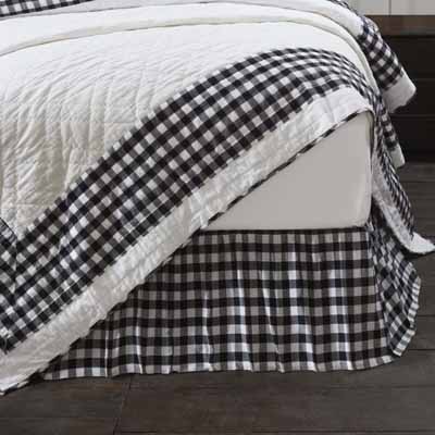Annie Buffalo Black Check King Bed Skirt 78x80x16