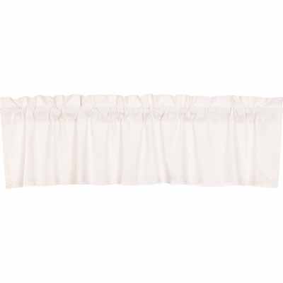 Simple Life Flax Antique White Valance 16x72:Window Curtains ...