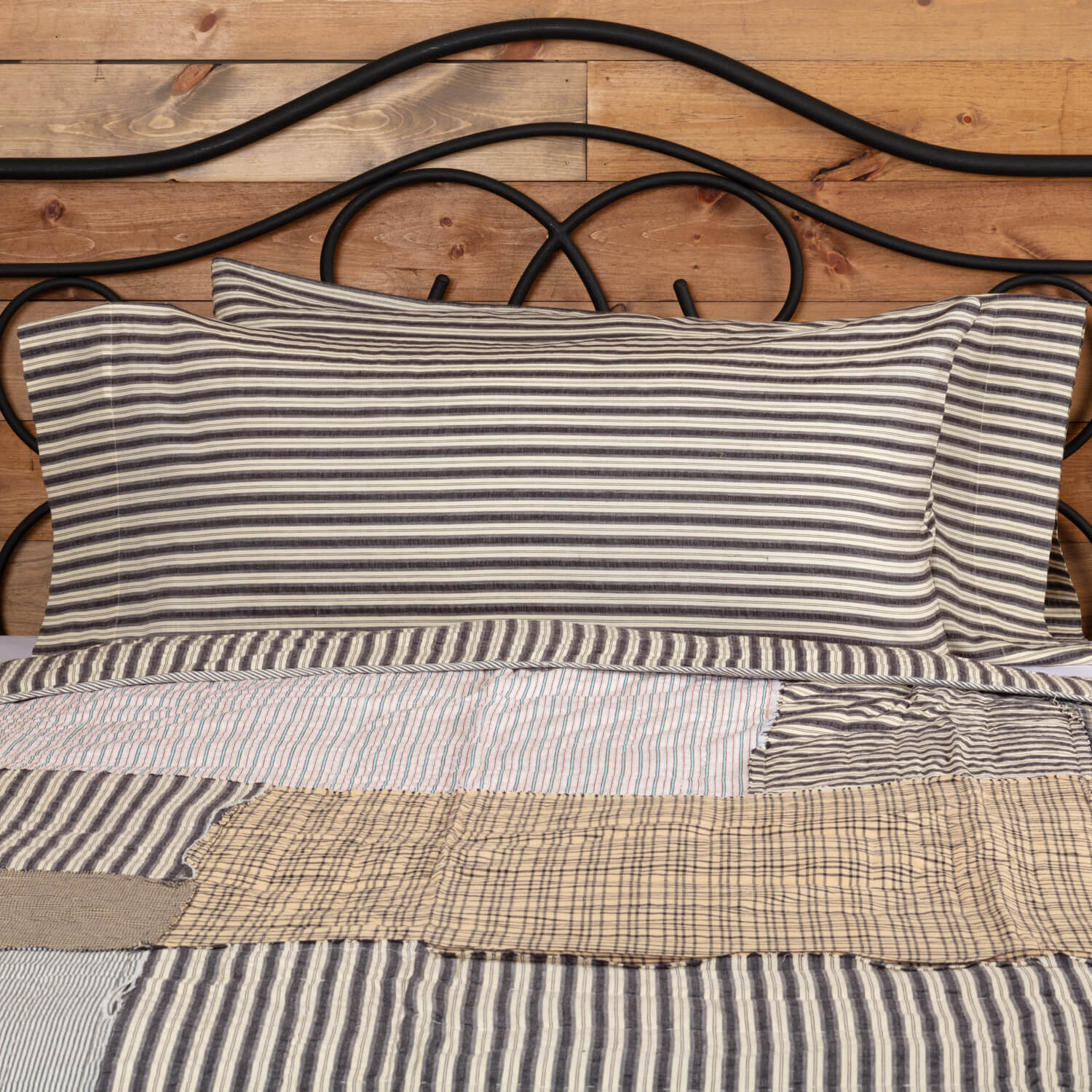 Ashmont Ticking Stripe King Pillow Case Set of 2 21x40
