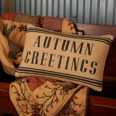 Heritage Farms Autumn Greetings Pillow 14x22