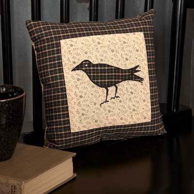 Kettle Grove Pillow Crow 10x10