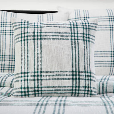 Pine Grove Plaid Fabric Pillow Cover 18x18