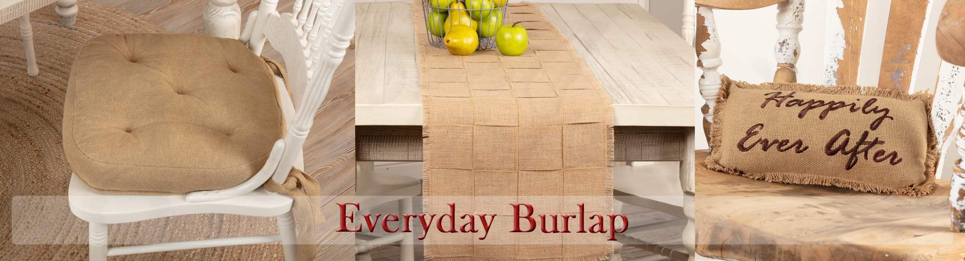 Shop Everyday Burlap for Bed Bath and Tabletop
