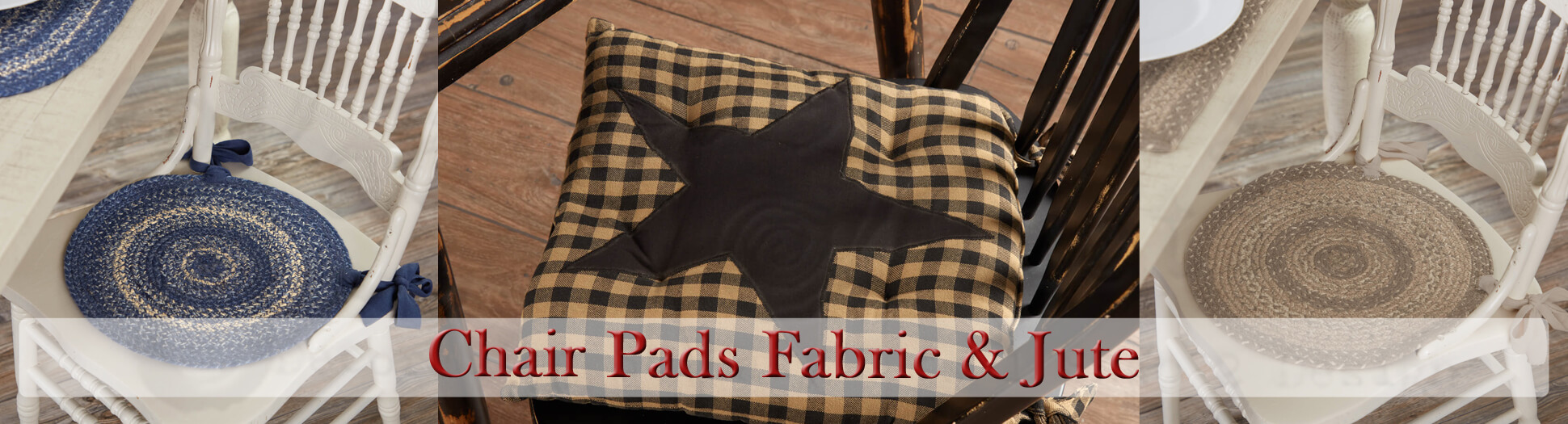 Fabric and Jute Chair Pads