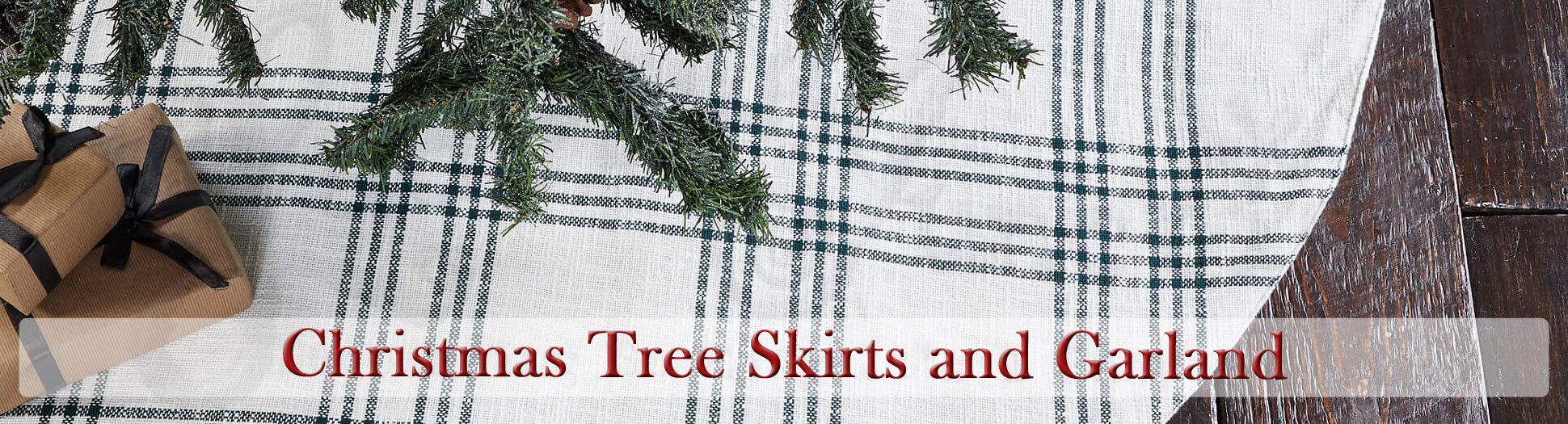 Christmas Tree Skirts and Garland